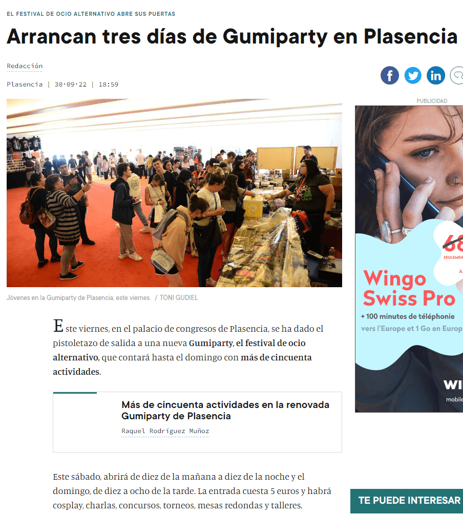 El Periódico de Extremadura - Arrancan tres días de Gumiparty en Plasencia
