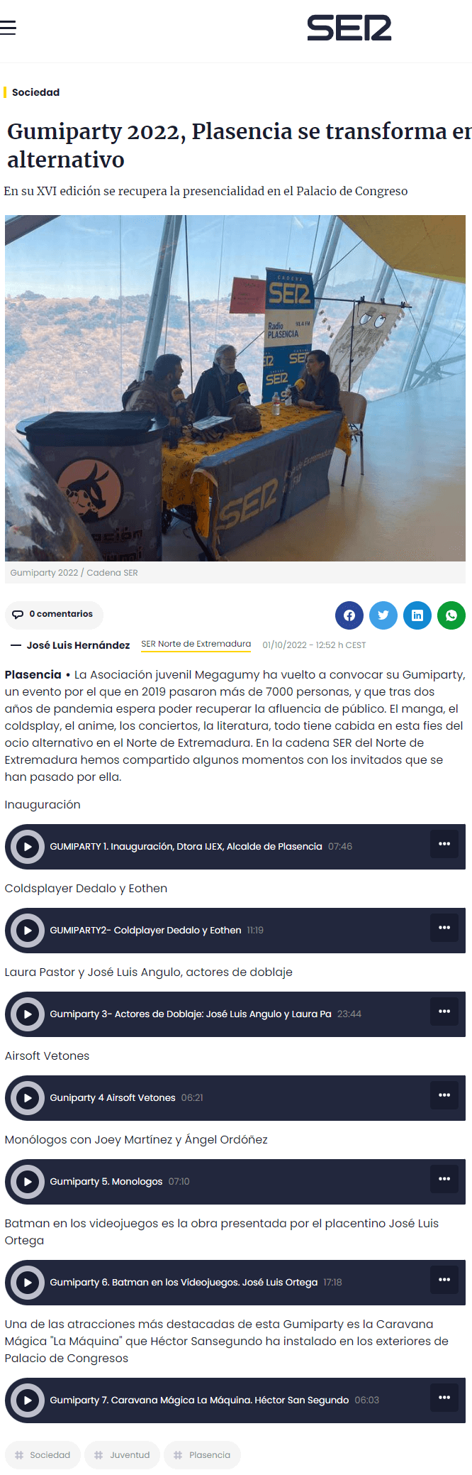 Cadena Ser Extremadura: Plasencia se transforma en la capital del ocio alternativo