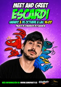 Encuentro y meet and greet con el creador de contenido Escardi