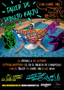 Taller de dibujo Kaiju con el ilustrador Pau Comic